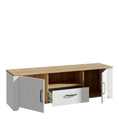 Bohol TV Unit  in Riviera Oak/White