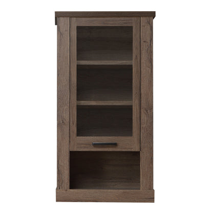 Corona Wall Display cabinet in Tabak Oak