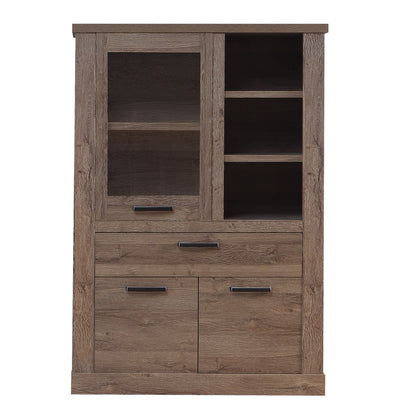 Corona Display Cabinet in Tabak Oak