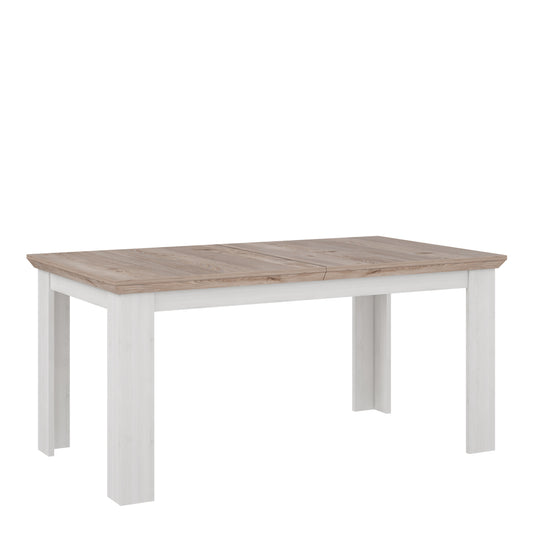 Illoppa Dining Table Extended in Oak Nelson/Snowy Oak