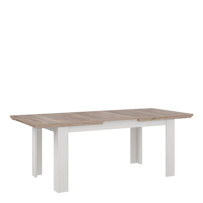 Illoppa Dining Table Extended in Oak Nelson/Snowy Oak