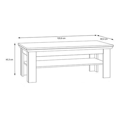 Illoppa Coffee Table in Oak Nelson/Snowy Oak