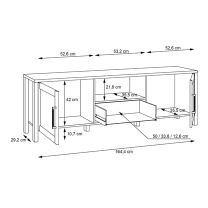 Malte Brun TV Unit  in Waterford Oak