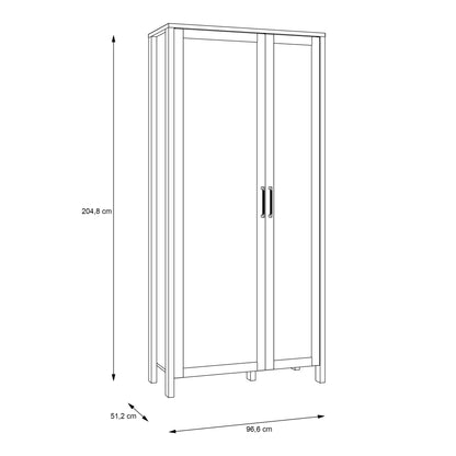 Malte Brun Display Cabinet in Waterford Oak