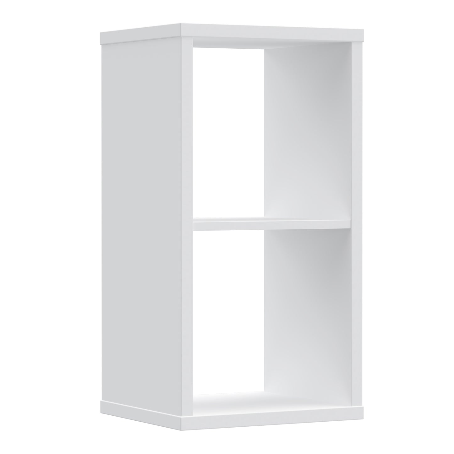 Mauro 1 Shelf Storage Unit in White High Gloss / White