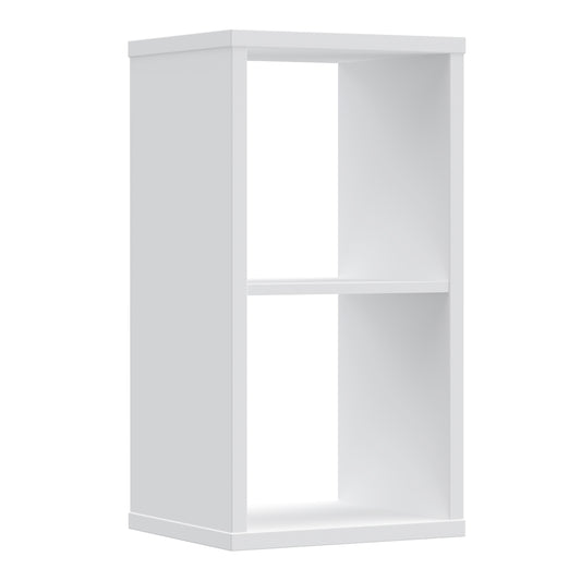 Mauro 1 Shelf Storage Unit in White High Gloss / White