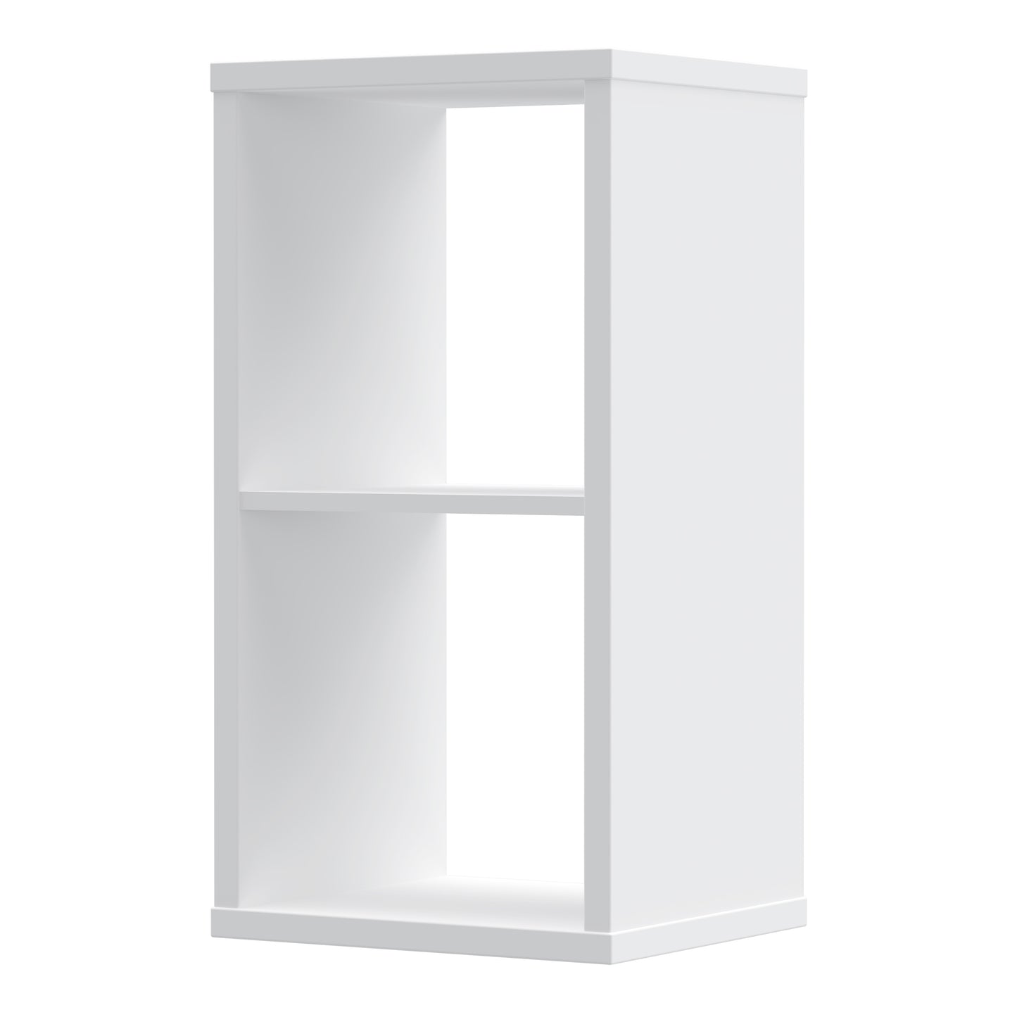 Mauro 1 Shelf Storage Unit in White High Gloss / White