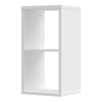 Mauro 1 Shelf Storage Unit in White High Gloss / White