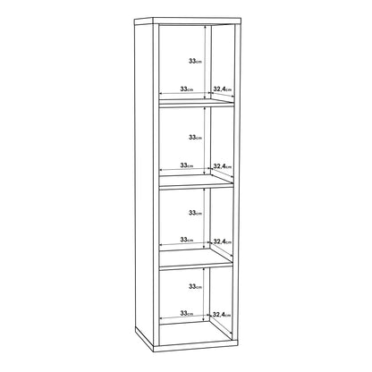 Mauro 3 Shelves Storage Unit in Matt White