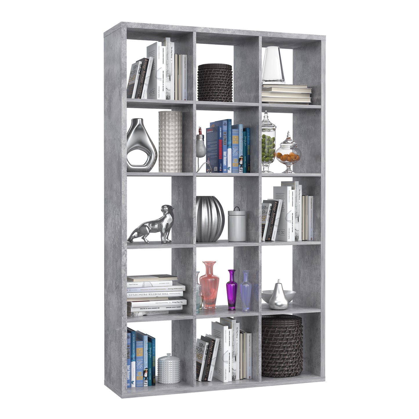 Mauro 3x5 Storage Unit in Concrete Grey