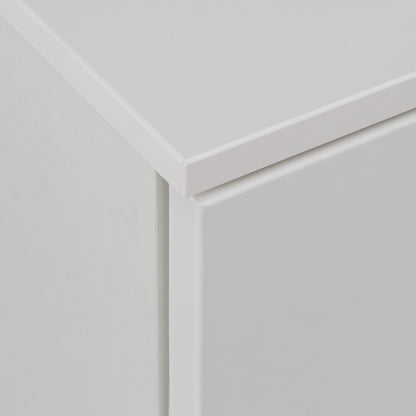 Sienna 4 Chest of Drawers 1 Door in White/White High Gloss