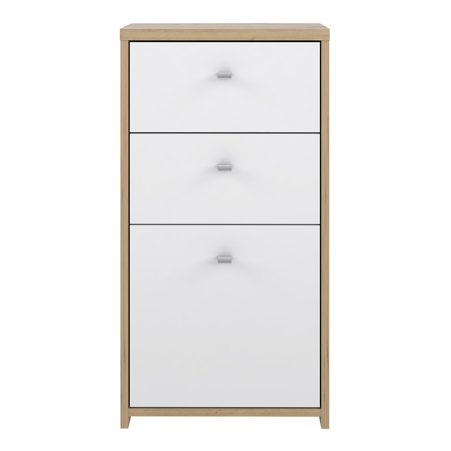 Best Chest Storage Cabinet 2 Drawers 1 Door in Artisan Oak/White