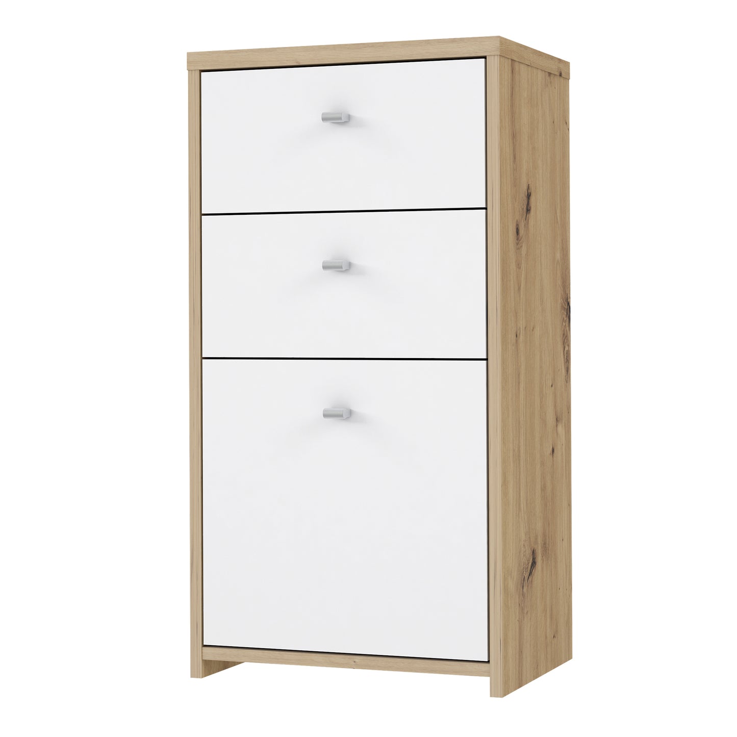 Best Chest Storage Cabinet 2 Drawers 1 Door in Artisan Oak/White