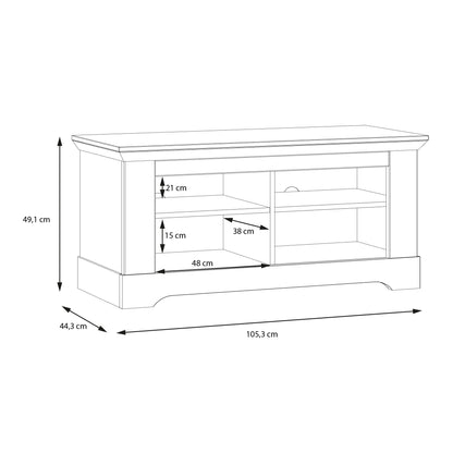 Illopa Storage Bench in Oak Nelson/Snowy Oak