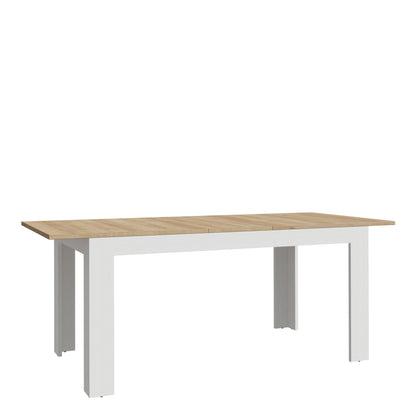 Bohol Extending Dining Table in Riviera Oak/White