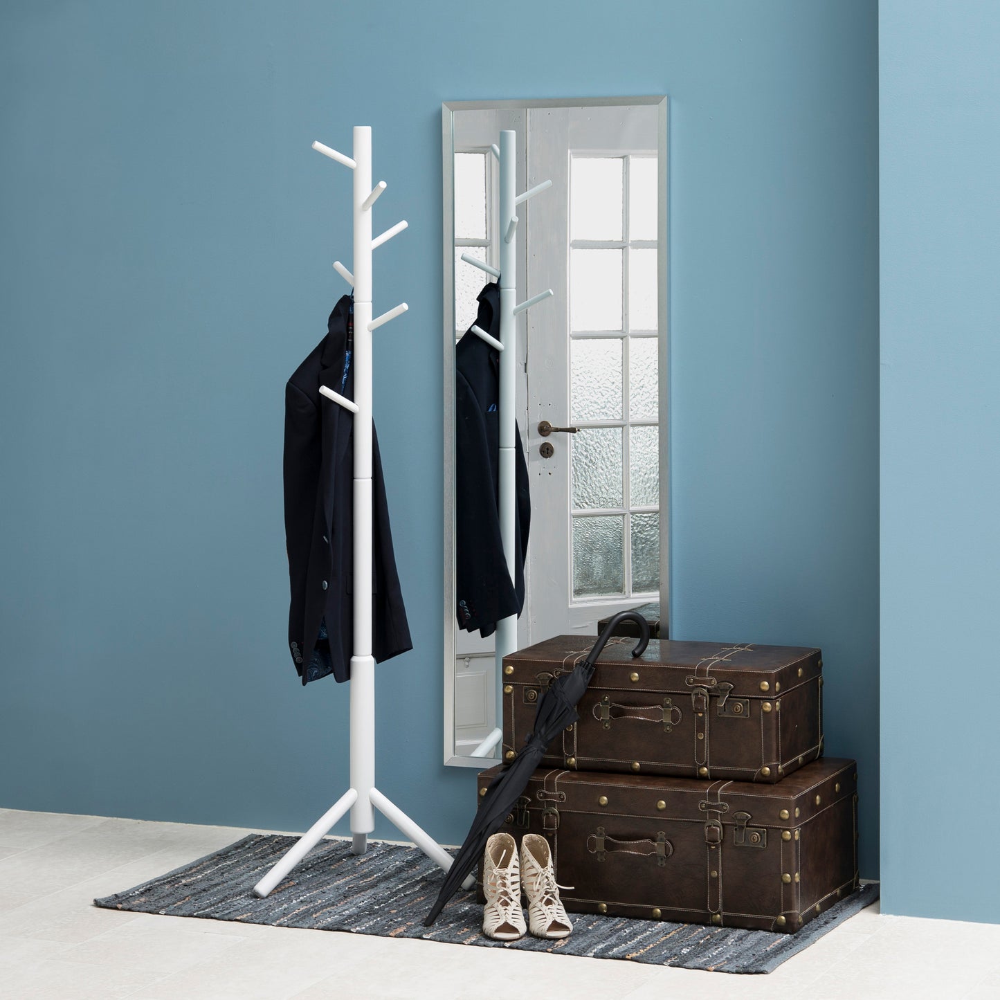 Bremen Coat Stand in White