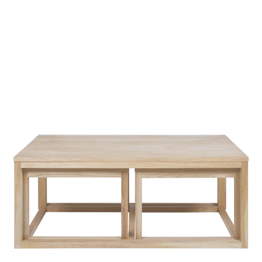 Cornus Coffee Table in Oak Set of 3