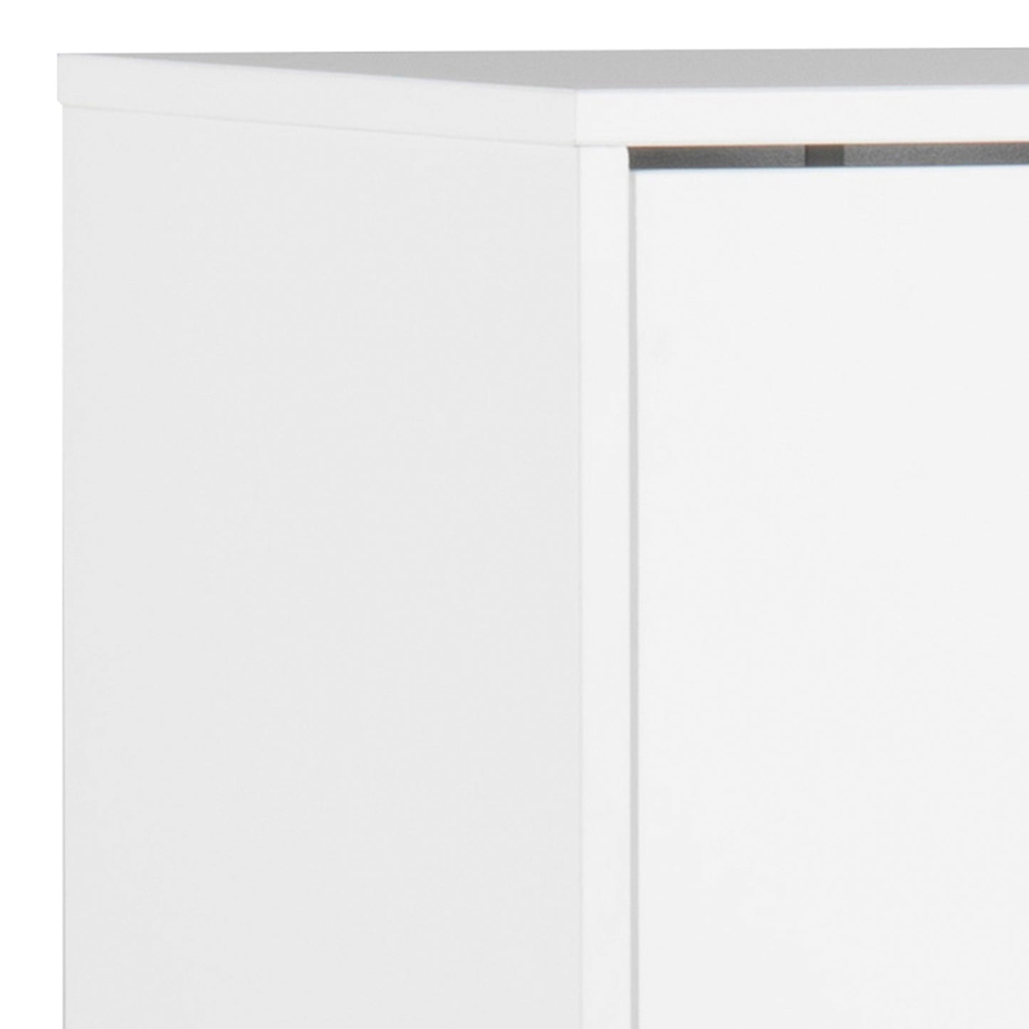 Mitra Shoe Cabinet 3 Flip Down Doors in White