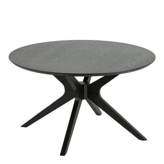 I_Duncan Round Coffee Tablein Black 80x45cm