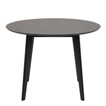 Roxby Round Dining Table in Black 105x76cm