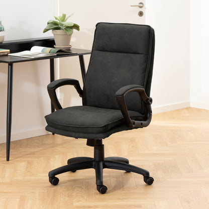 Brad Swiverl Desk chair with Armrest in Black