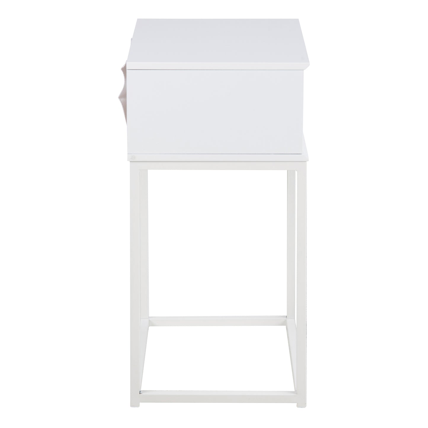 Mitra 1 Drawer Bedside Table in White