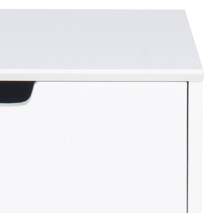 Mitra 1 Drawer Bedside Table in White