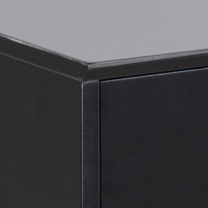 Mitra 1 Drawer Bedside Table in Black