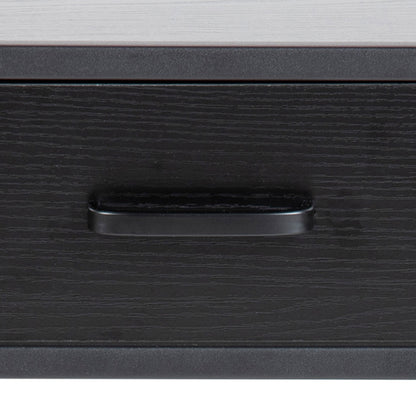 Seaford Bedside Table with 1 Drawer in Black