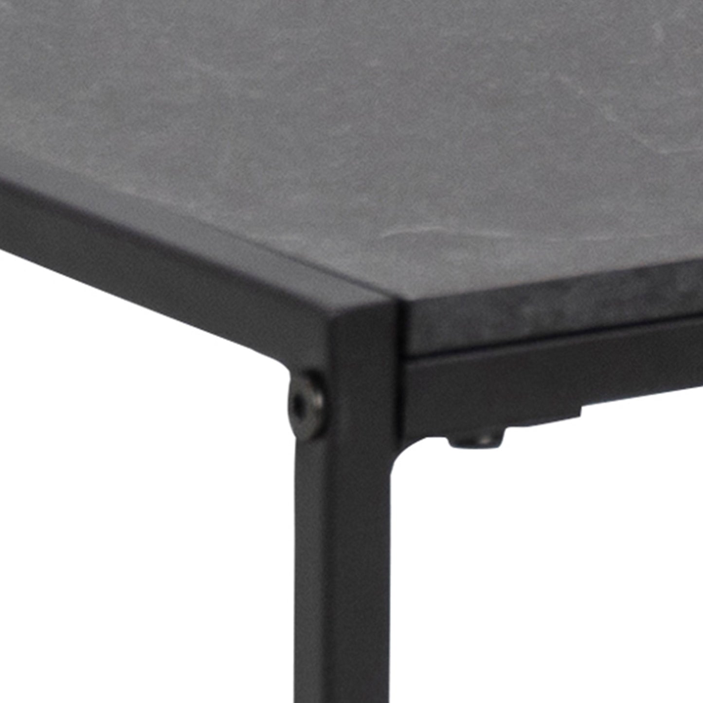 Infinity Square Coffee Table in Matt Black