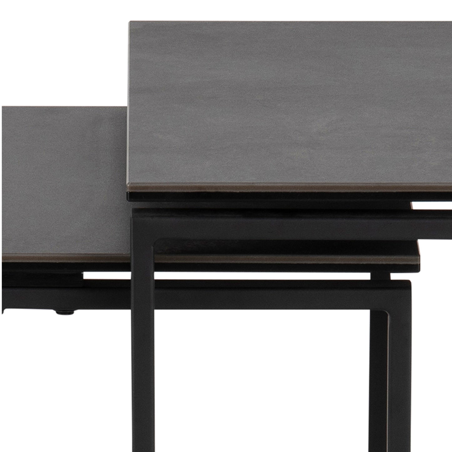 Katrine Nest of Tables in Black Set of 3