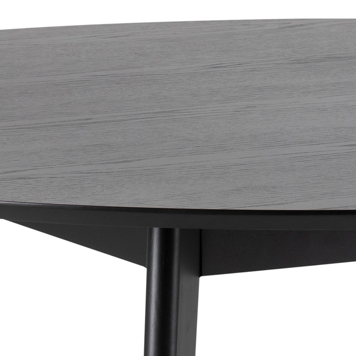 Roxby Round Dining Table in Black 140x76cm