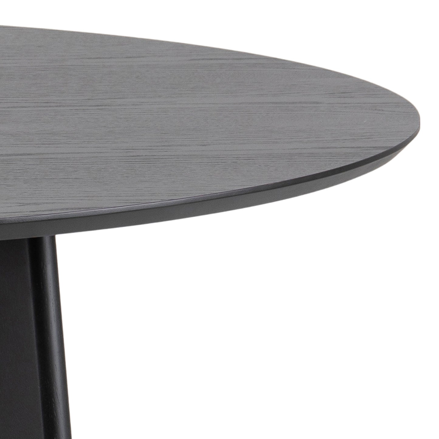 Roxby Round Dining Table in Black 140x76cm