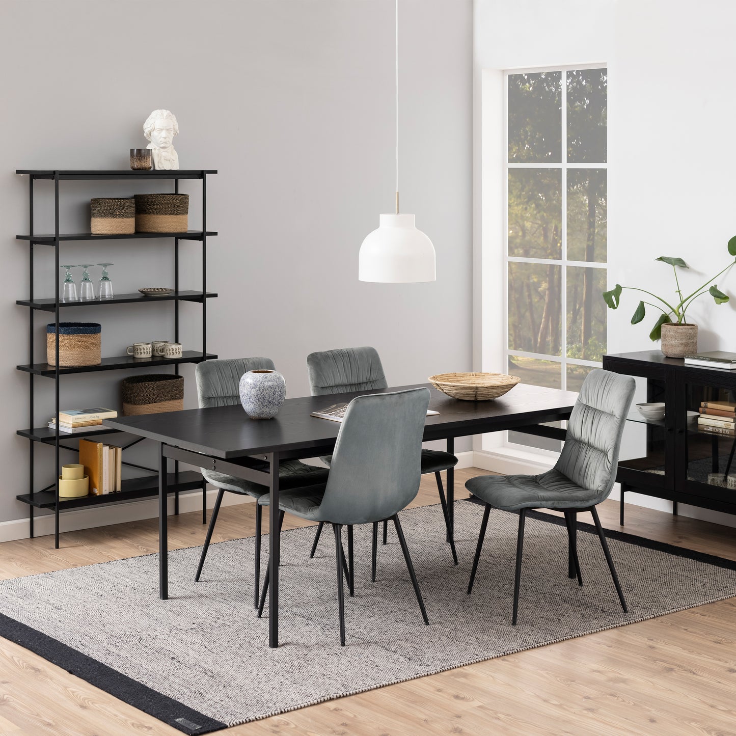 Angus Dining Table in Black