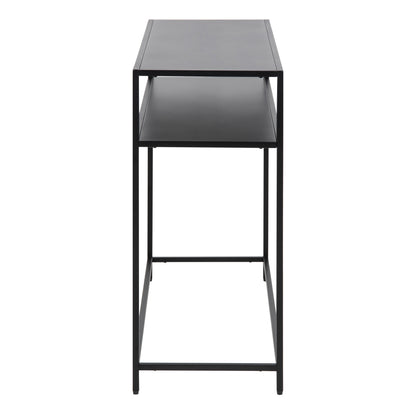 Newcastle Console Table with Open Shelf in Matt Black