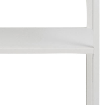 Newcastle Asymmetrical Bookcase with 6 Shelves in White