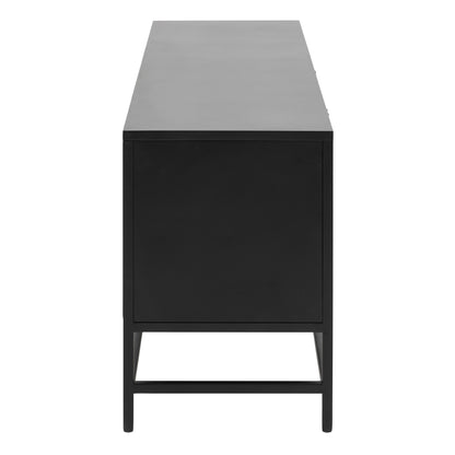 Newcastle 3 Door Sideboard in Matt Black