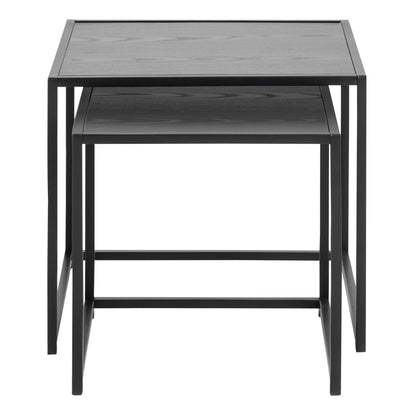 Seaford Nest of Tables in Ash Black