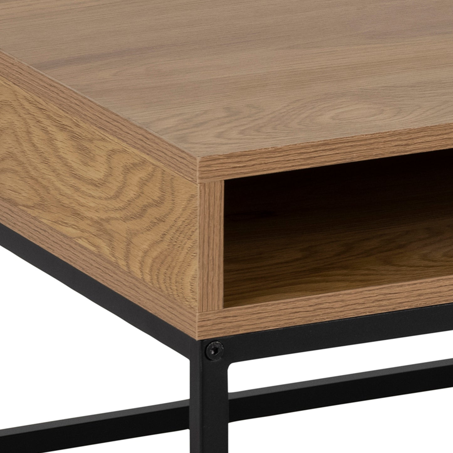 Willford Coffee Table in Oak & Black