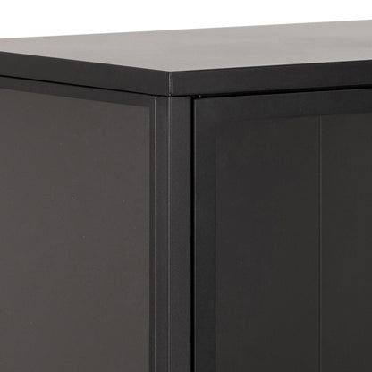 Newcastle Low 2 Door Display Cabinet in Matt Black