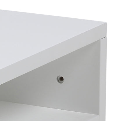 Ashlan Bedside Table with 1 Drawer in White