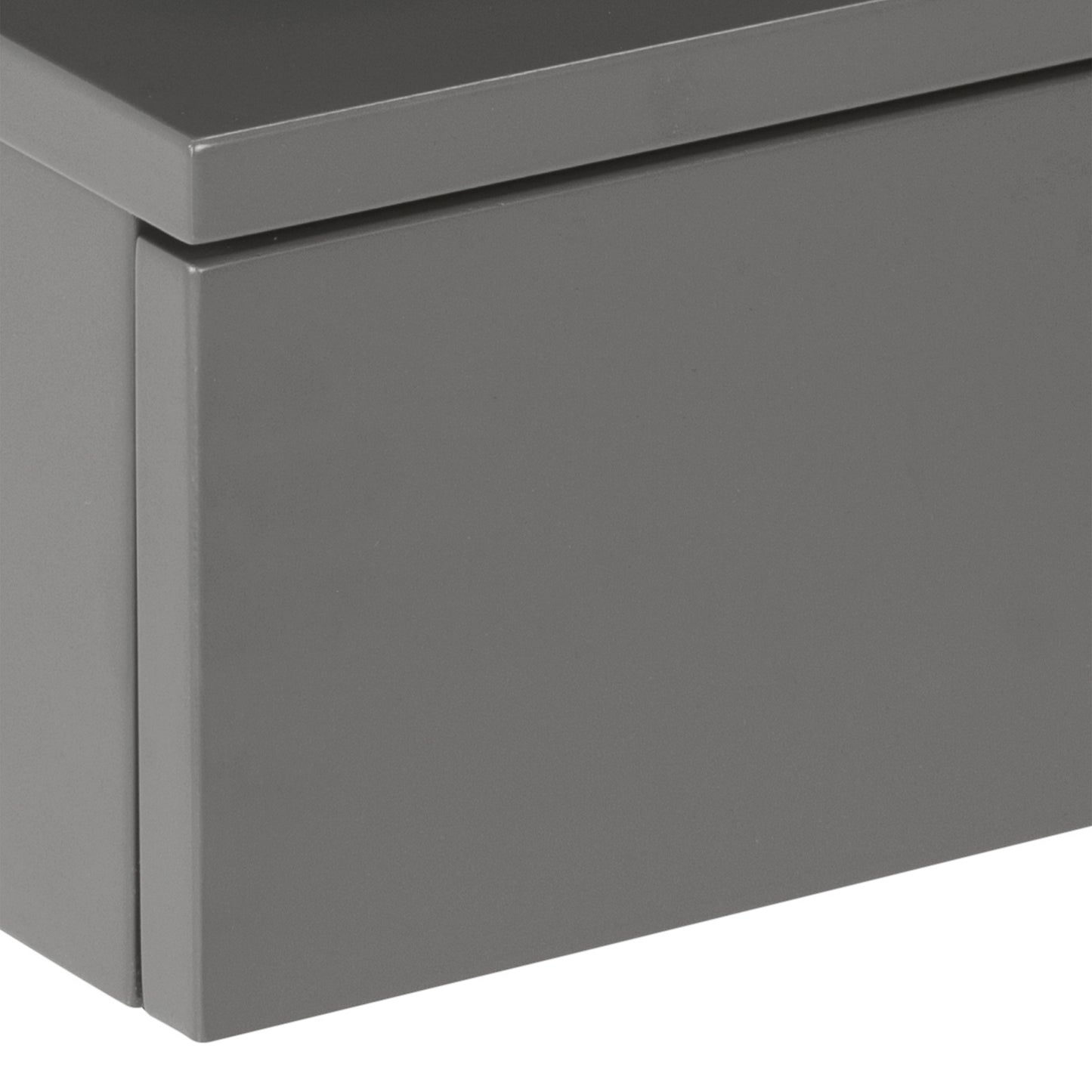 Ashlan Bedside Table with 1 Drawer in Grey