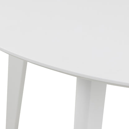 Roxby Round Dining Table in White