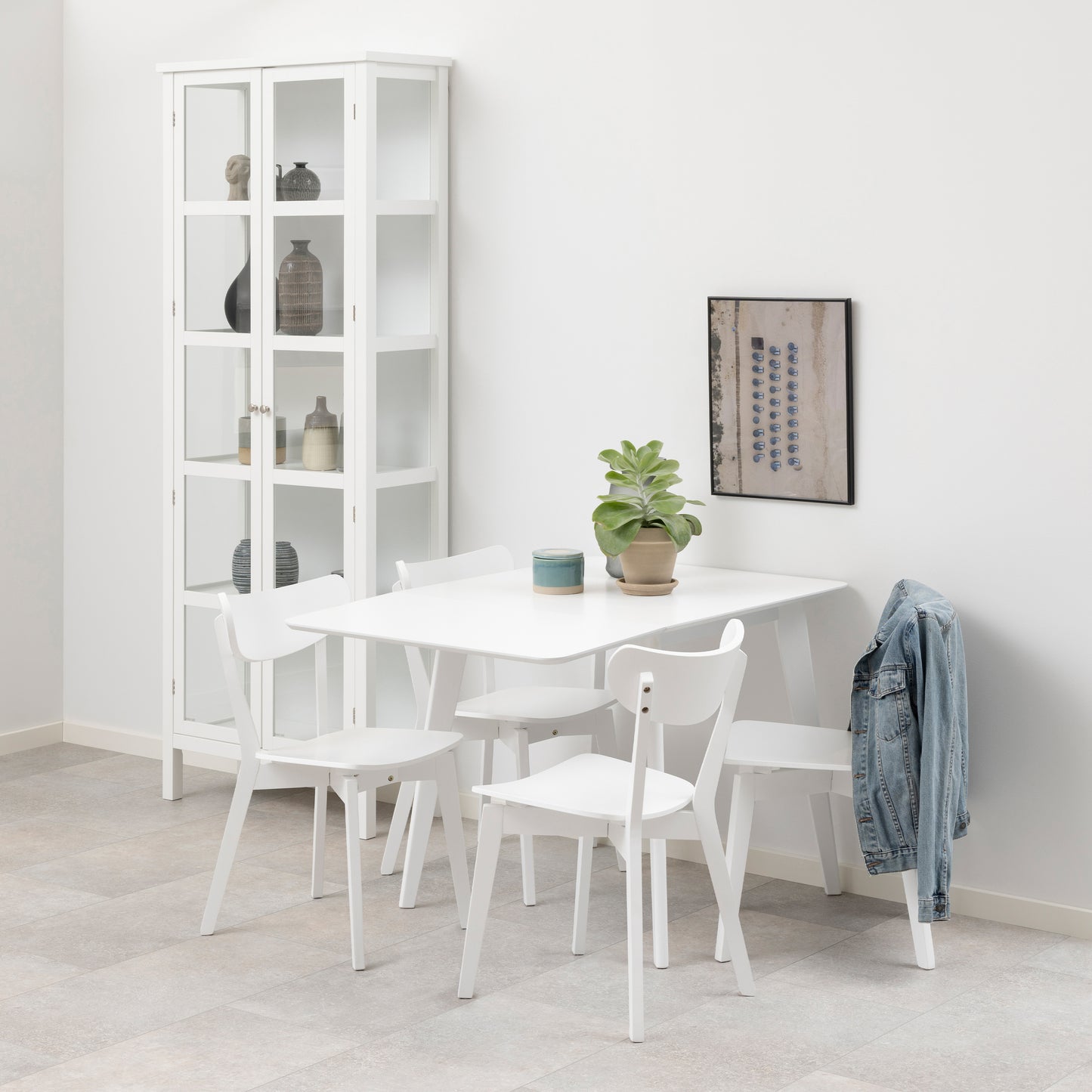 Roxby Square Dining Table in White