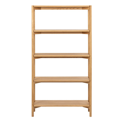 Braidwood Bookcase with 4 Shelves in Oak