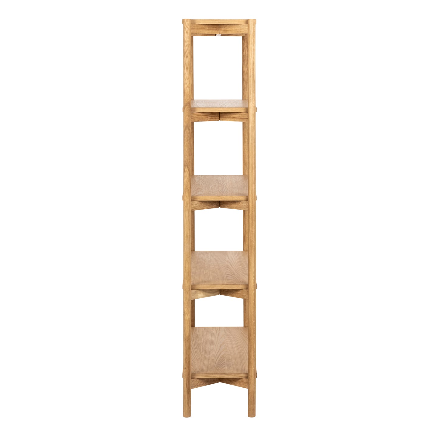 Braidwood Bookcase with 4 Shelves in Oak