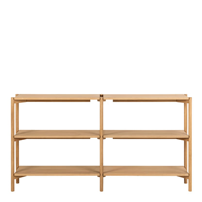 Braidwood Bookcase with 4 Shelves in Oak