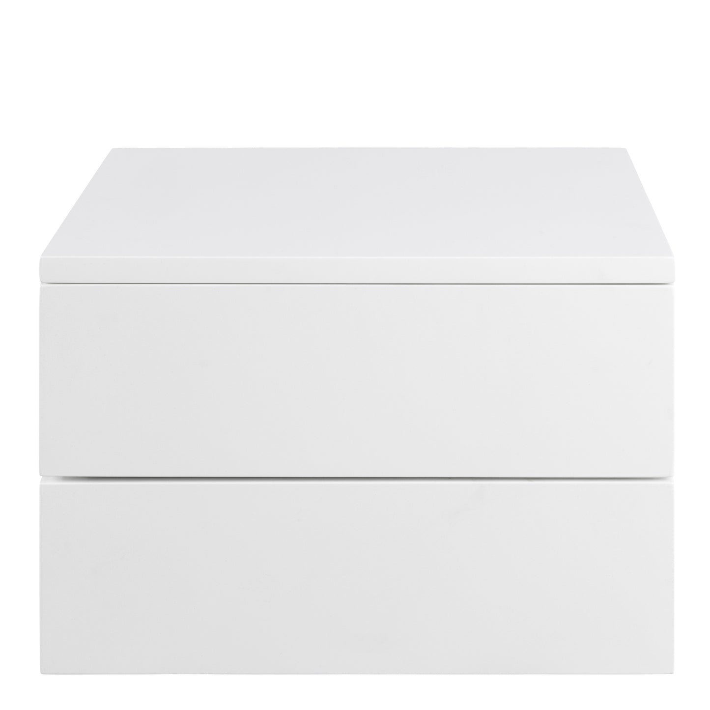 Avignon Bedside Table with 2 Drawers in White