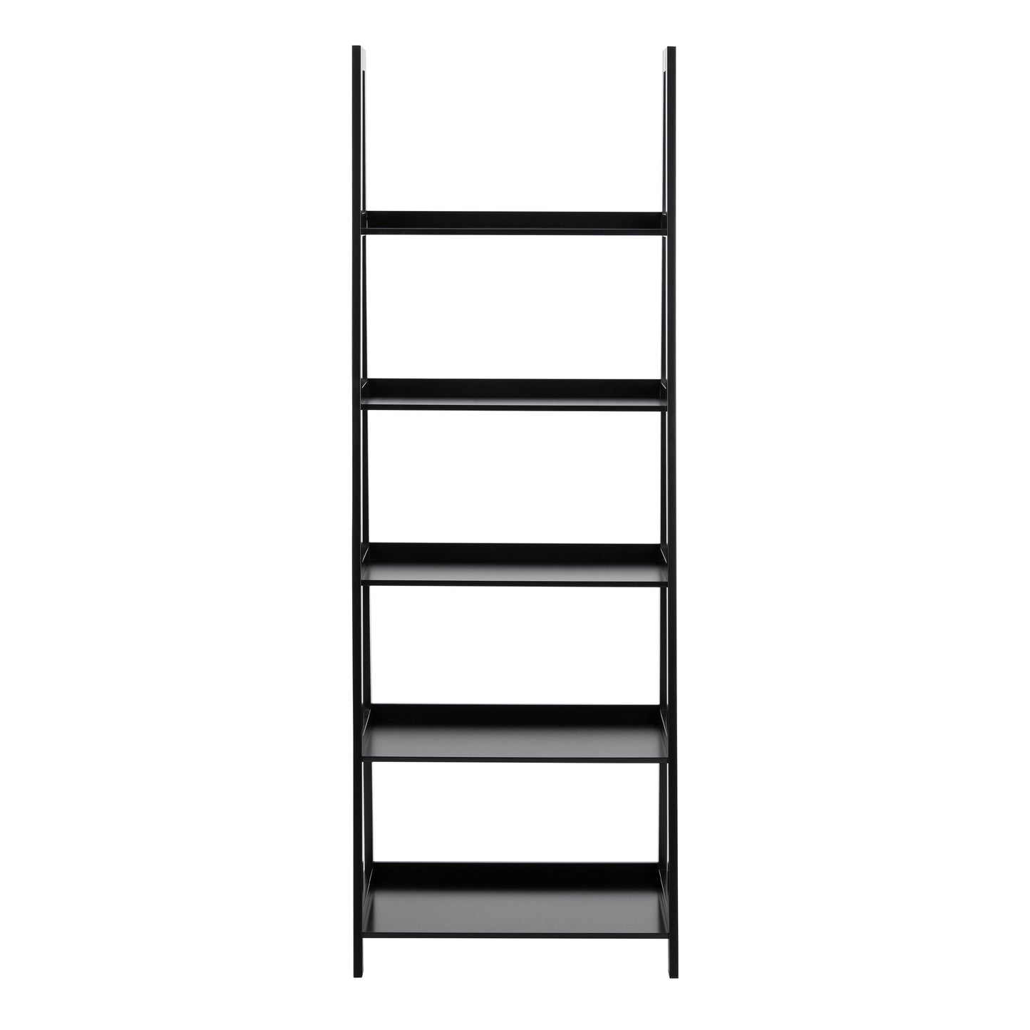 Wally Bookcase with 5 Shelves in Black