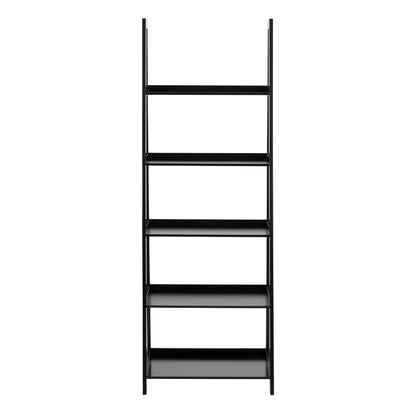 Wally Bookcase with 5 Shelves in Black